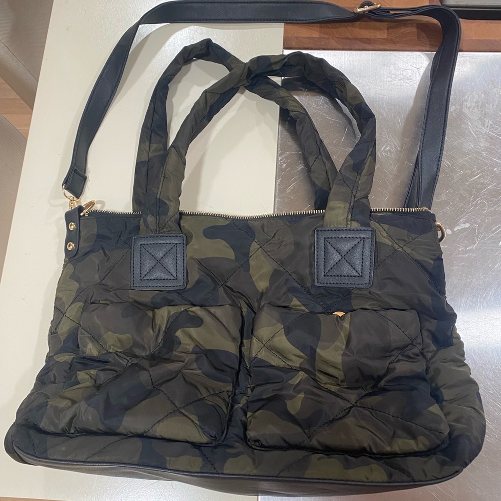 Camo nylon crossbody